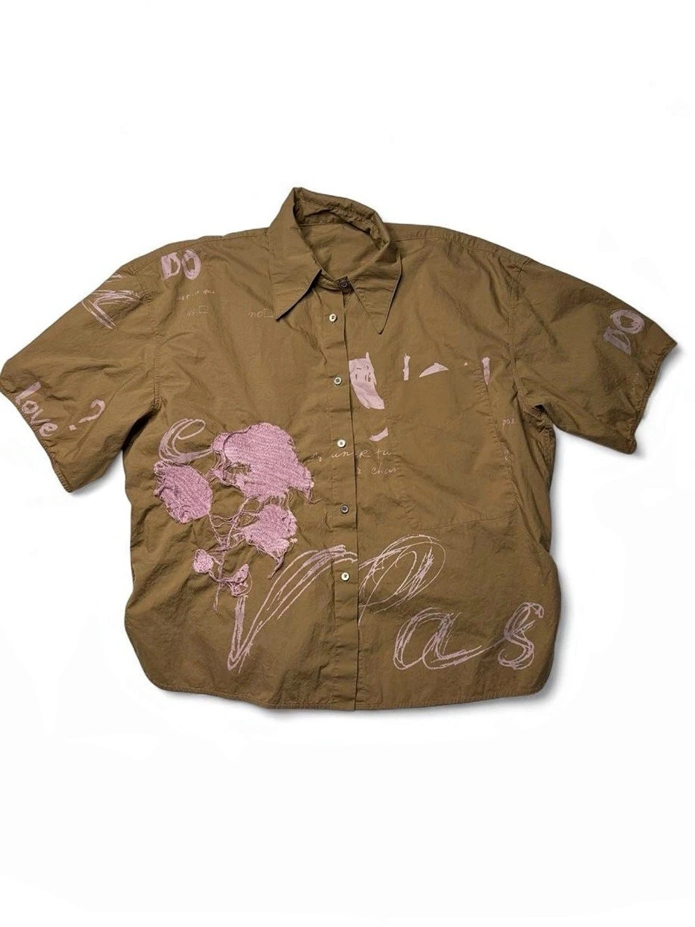 JNBY Abstract oversized Graphic Shirt Brown Size Medium